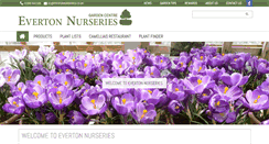 Desktop Screenshot of evertonnurseries.co.uk